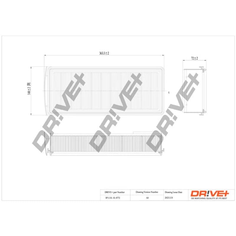DRVE oro filtras DP1110.10.0772