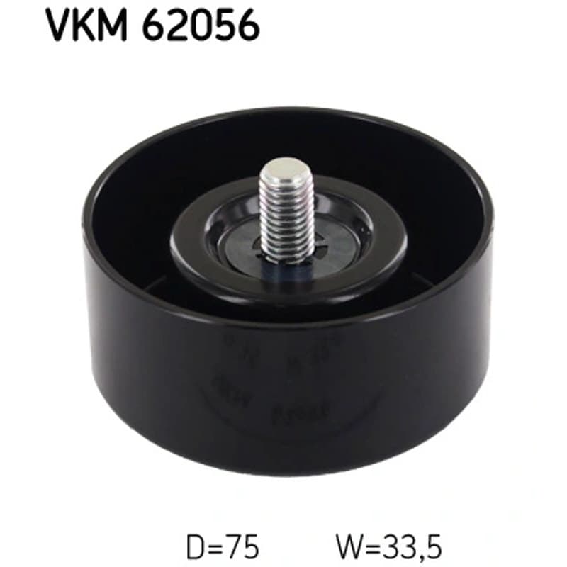 SKF VKM 62056 kreipiantysis skriemulys, V formos rumbuotas diržas