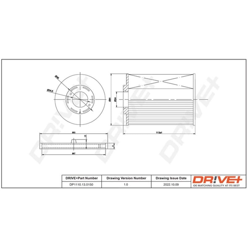 DRVE kuro filtras DP1110.13.0150