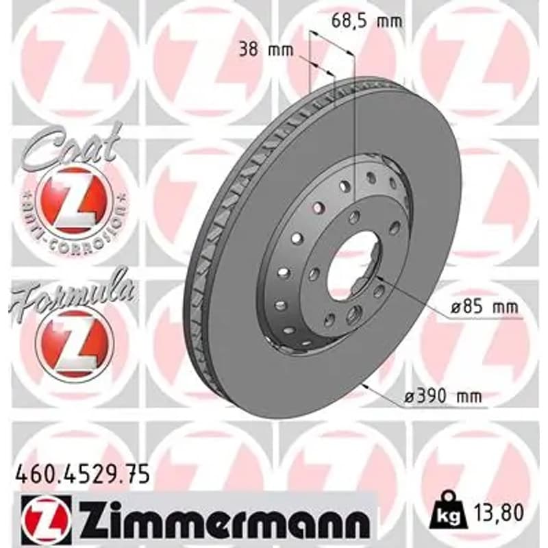 ZIMMERMANN stabdžių diskas 460.4529.75