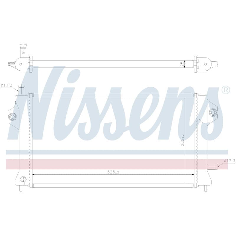 NISSENS radiatorius, variklio aušinimas 606529