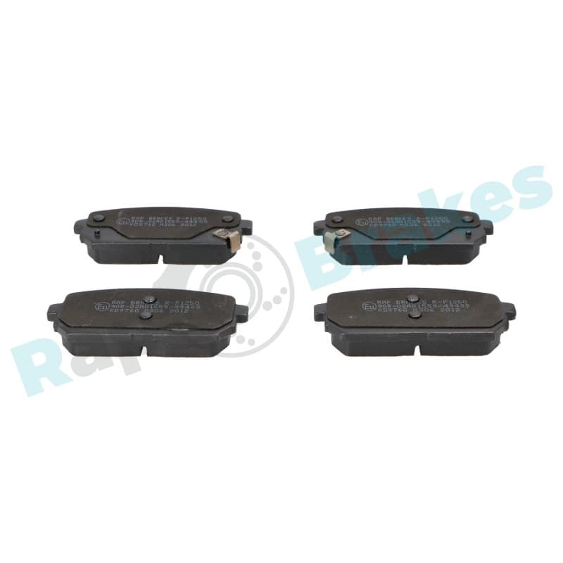 RAPBRAKES stabdžių trinkelių rinkinys, diskinis stabdys R-P1250