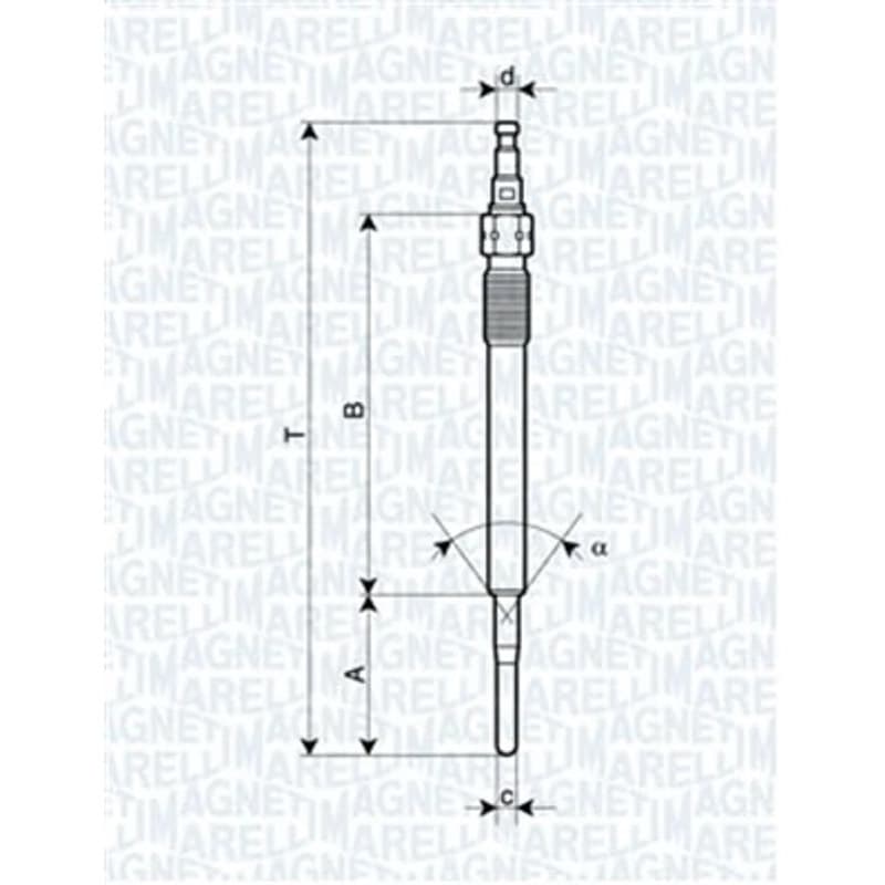 MAGNETIMARELLI Kaitinimo žvakė 062900051304