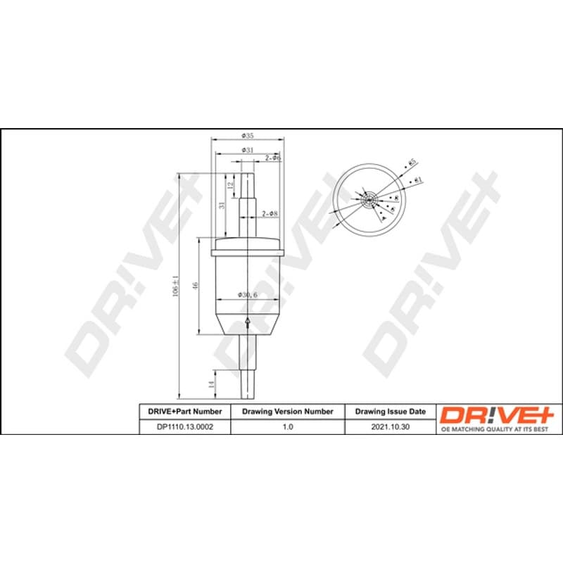 DRVE kuro filtras DP1110.13.0002