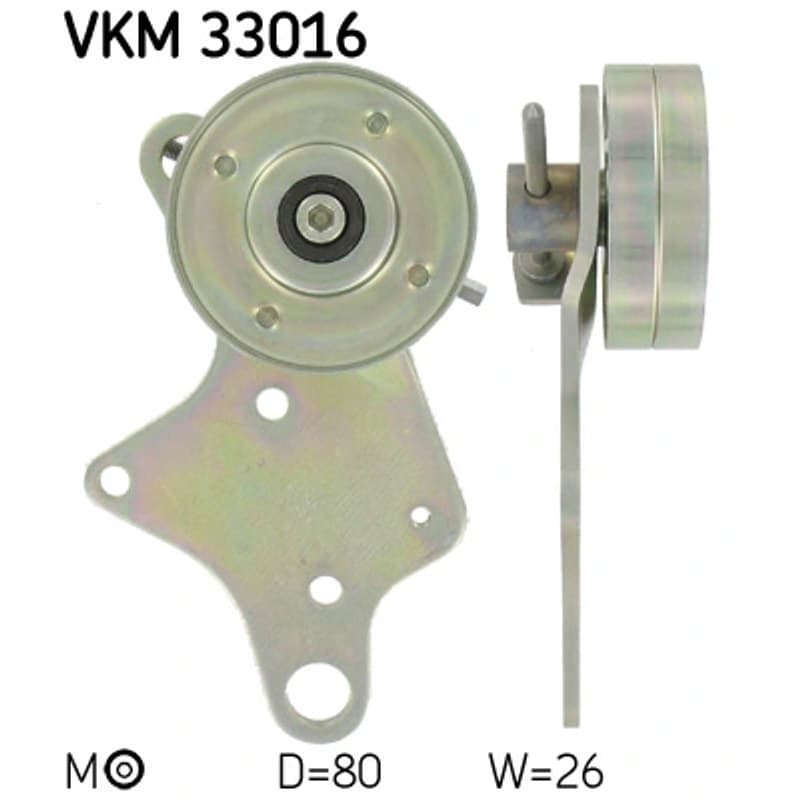 SKF VKM 33016 diržo įtempiklis, V formos rumbuotas diržas