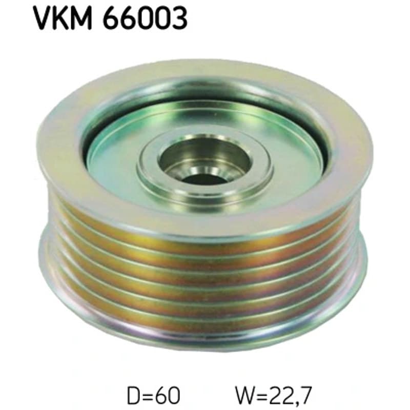 SKF VKM 66003 kreipiantysis skriemulys, V formos rumbuotas diržas