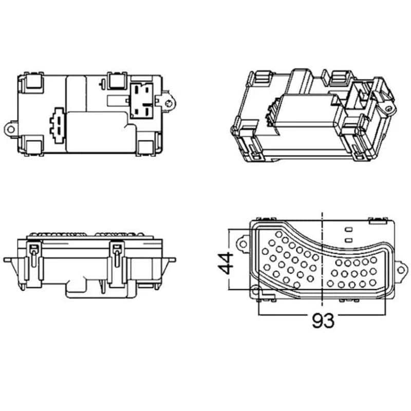MAHLE ABR 5 000S reguliatorius, keleivio pusės ventiliatorius