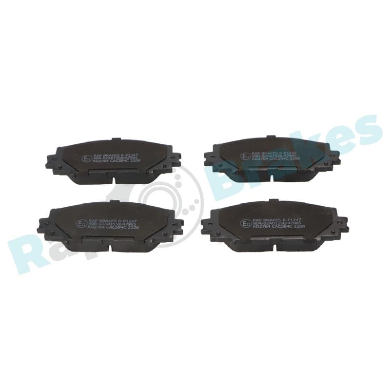 RAPBRAKES stabdžių trinkelių rinkinys, diskinis stabdys R-P1247