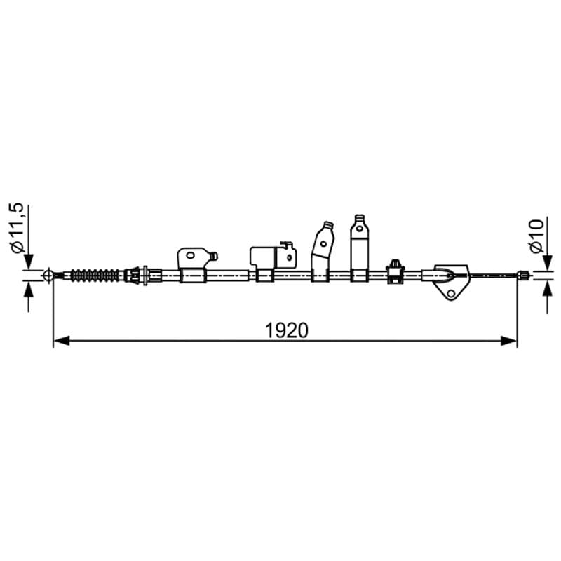 BOSCH 1 987 482 438 trosas, stovėjimo stabdys
