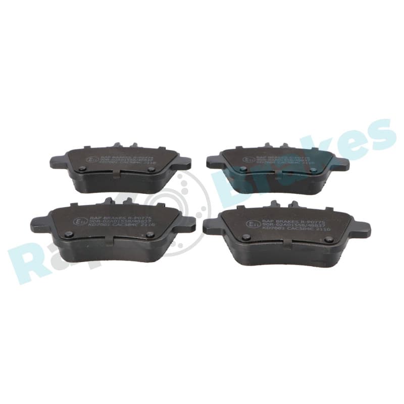 RAPBRAKES stabdžių trinkelių rinkinys, diskinis stabdys R-P0775