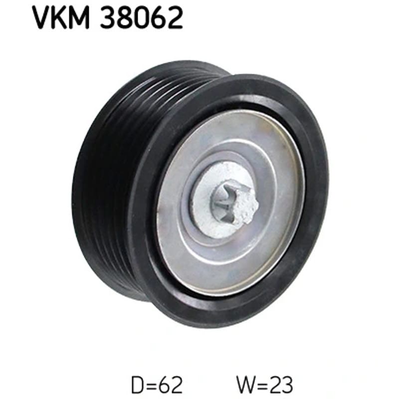SKF VKM 38062 kreipiantysis skriemulys, V formos rumbuotas diržas