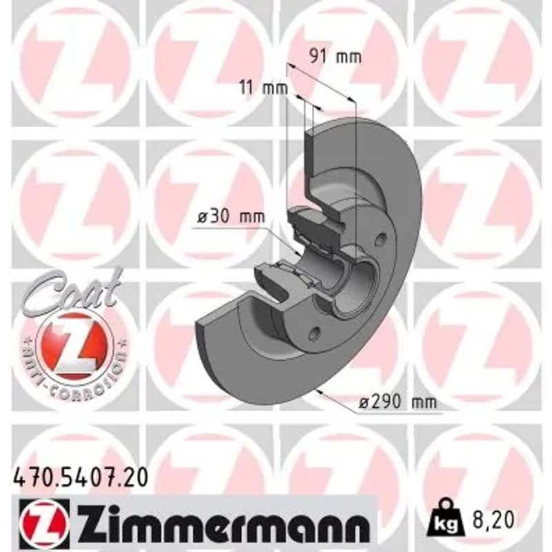 ZIMMERMANN stabdžių diskas 470.5407.20