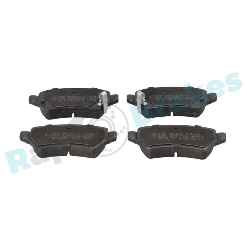 RAPBRAKES stabdžių trinkelių rinkinys, diskinis stabdys R-P1344