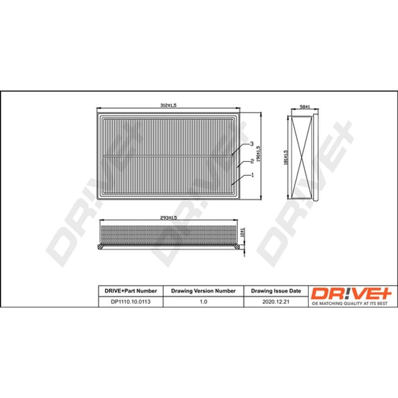 DRVE oro filtras DP1110.10.0113