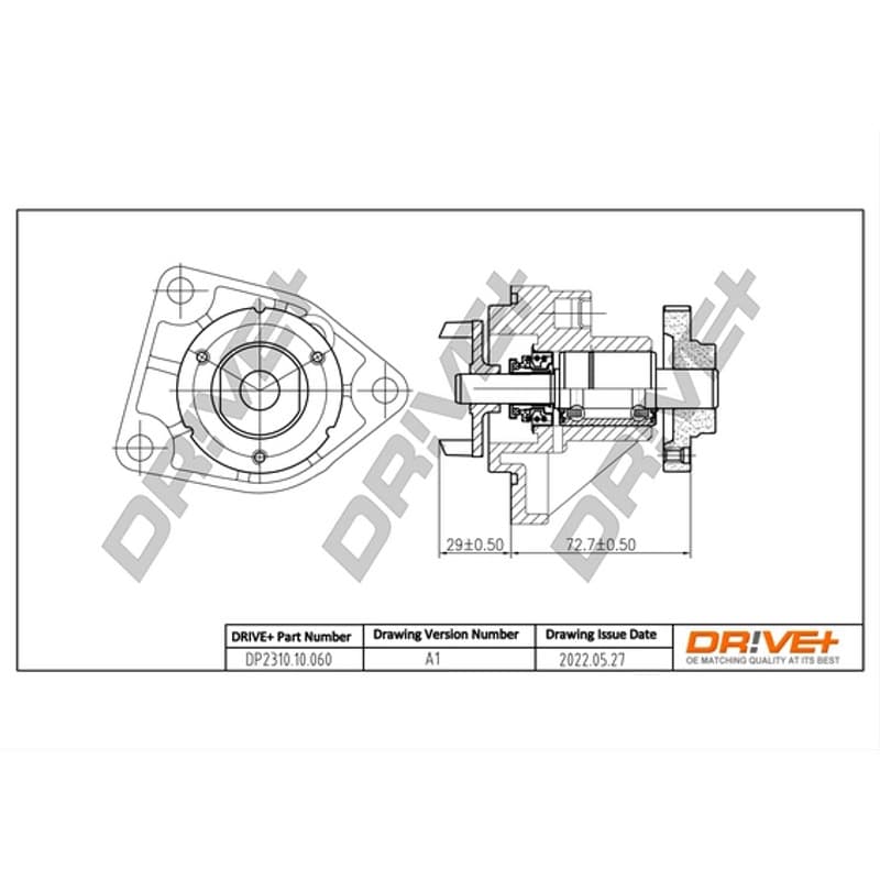 DRVE Vandens siurblys, variklio aušinimas DP2310.10.060