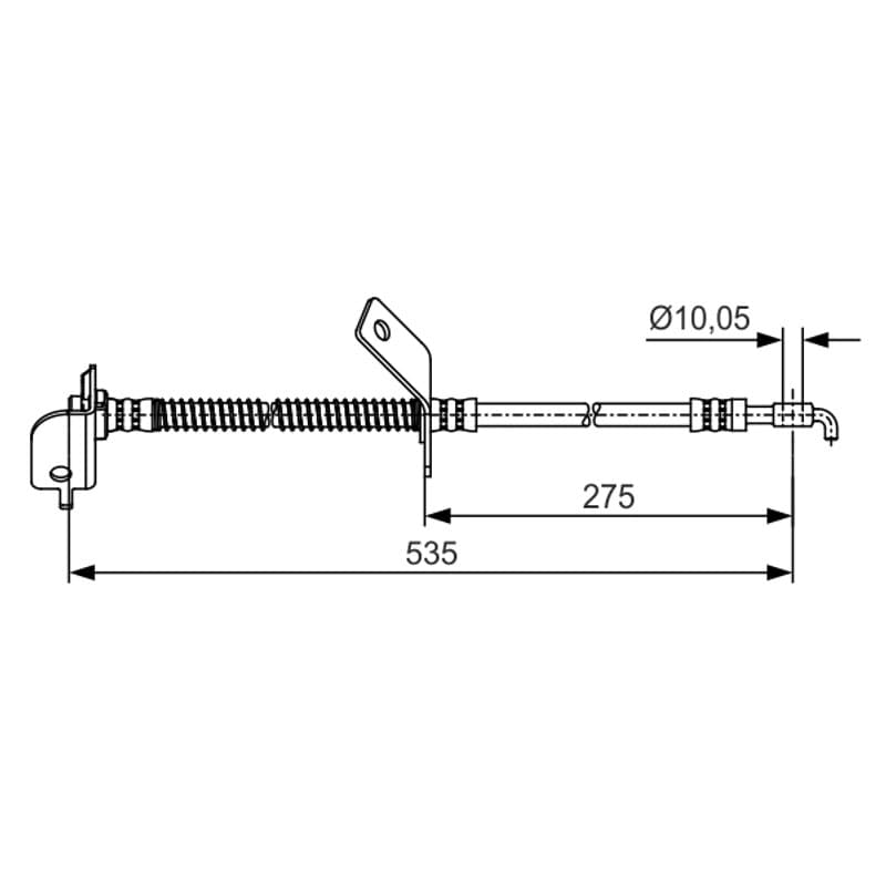 BOSCH 1 987 481 415 stabdžių žarnelė