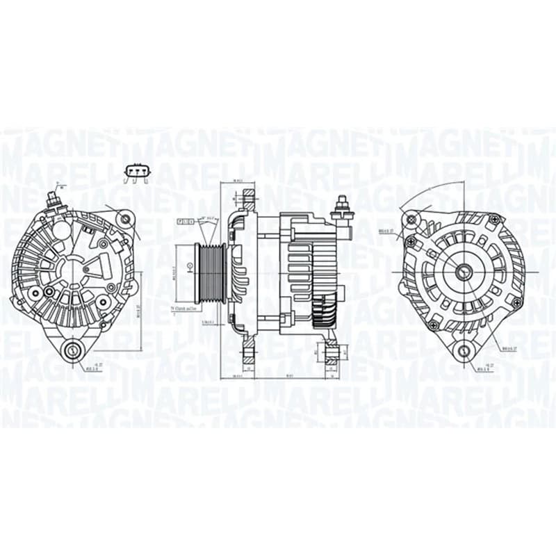 MAGNETIMARELLI kintamosios srovės generatorius 063731946010