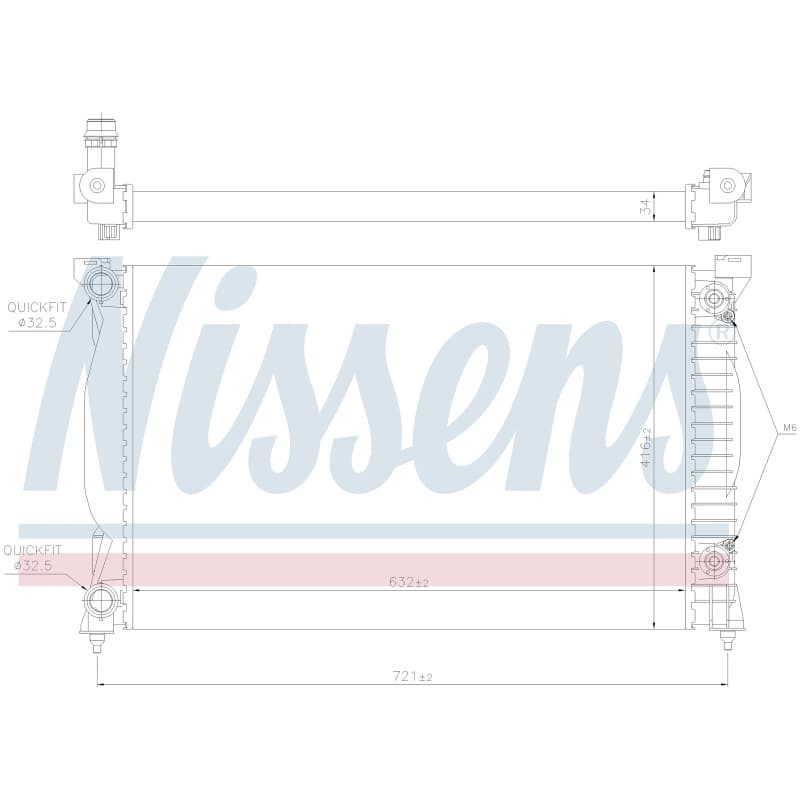 NISSENS radiatorius, variklio aušinimas 60305A