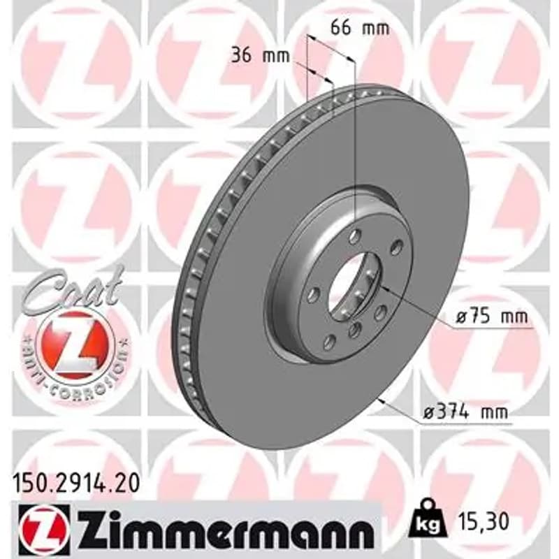 ZIMMERMANN stabdžių diskas 150.2914.20