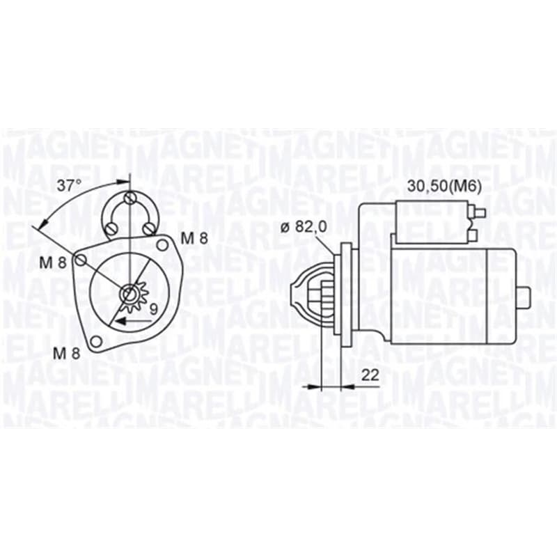 MAGNETIMARELLI starteris 063721449010