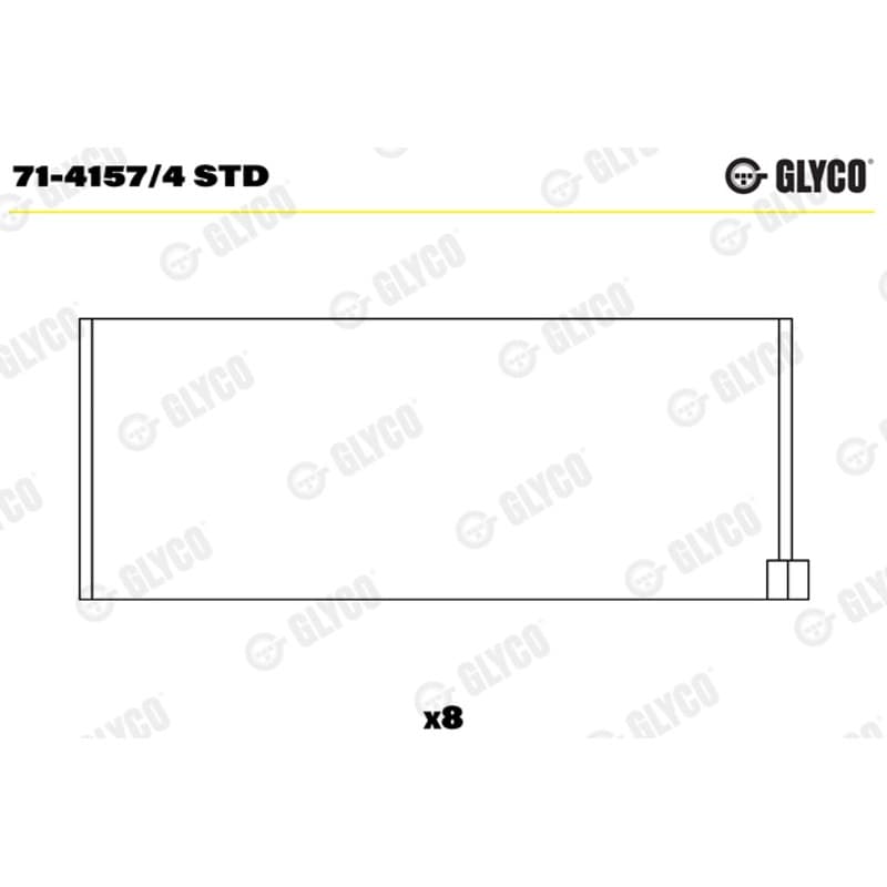 GLYCO guoliai dideliu galu 71-4157/4 STD