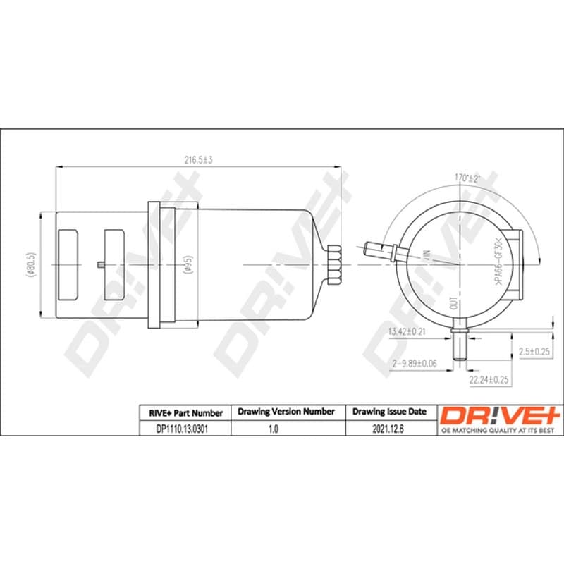 DRVE kuro filtras DP1110.13.0301