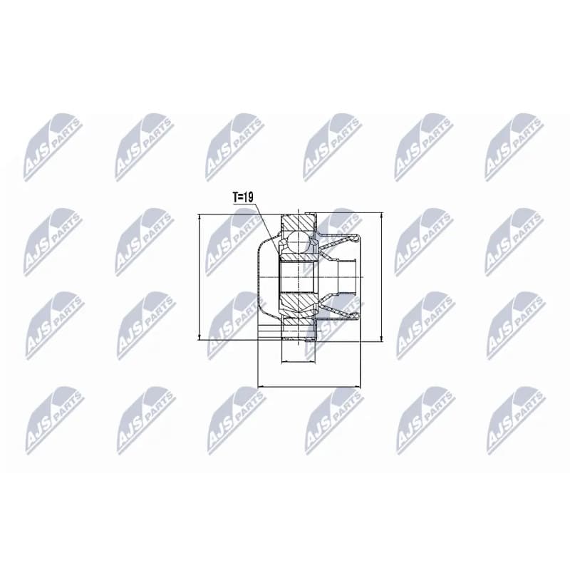 NTY Lankstas, kardaninis velenas NPW-VV-005