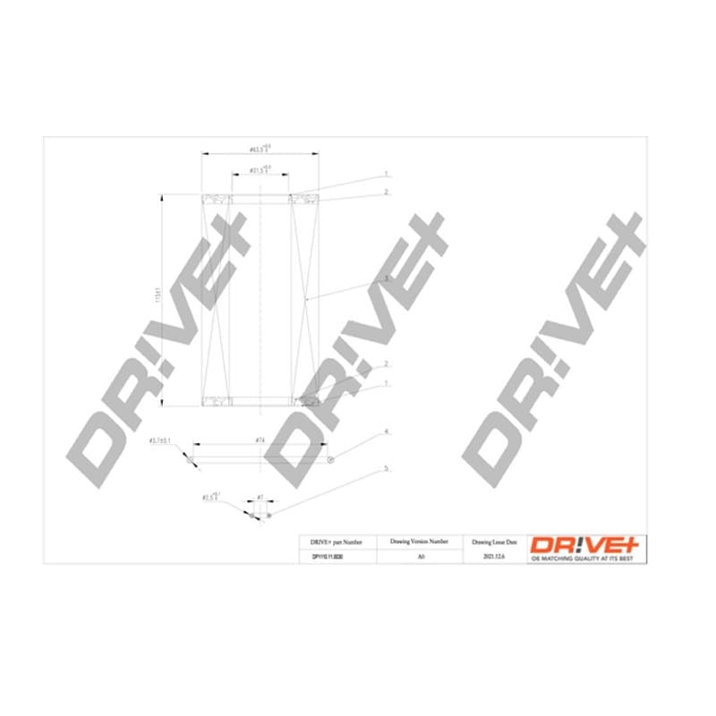 DRVE alyvos filtras DP1110.11.0030
