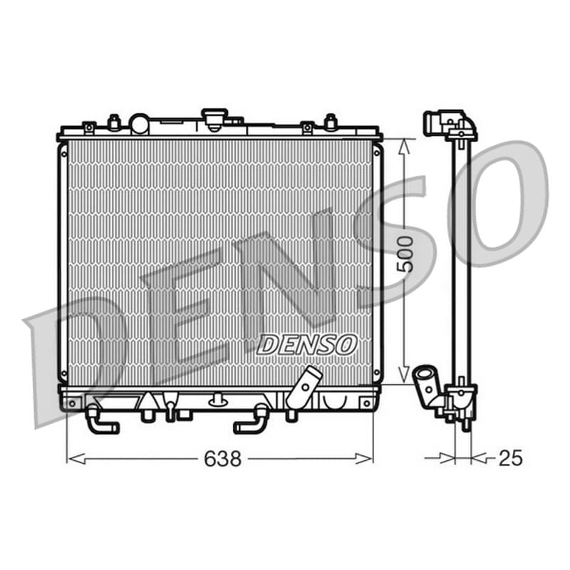 DENSO radiatorius, variklio aušinimas DRM45016