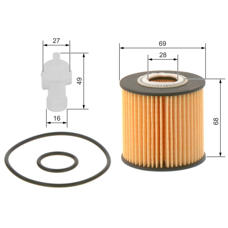 BOSCH F 026 407 098 alyvos filtras