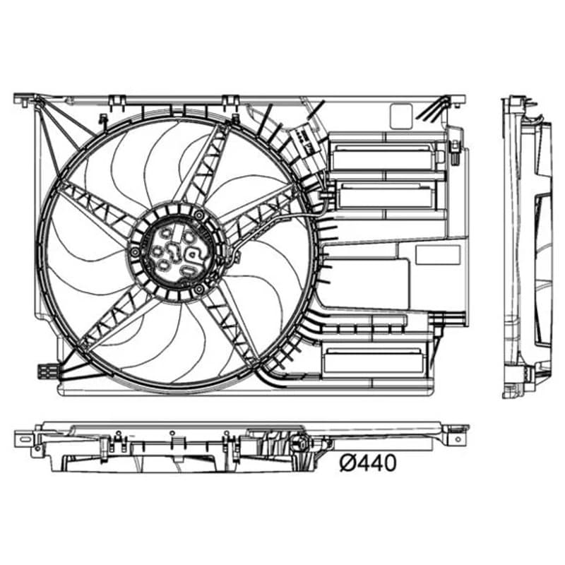 MAHLE CFF 403 000P ventiliatorius, radiatoriaus