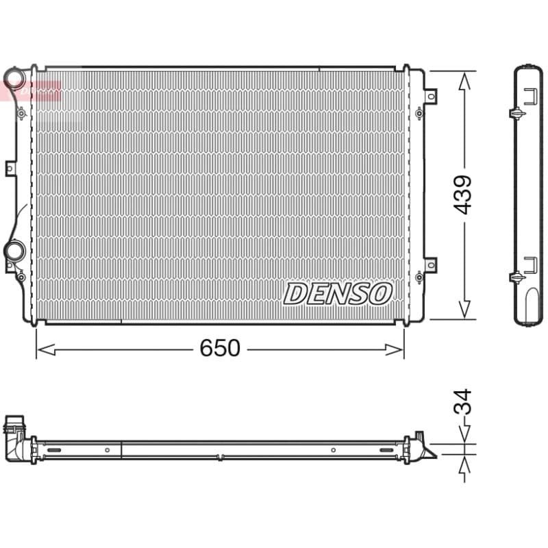 DENSO radiatorius, variklio aušinimas DRM32041