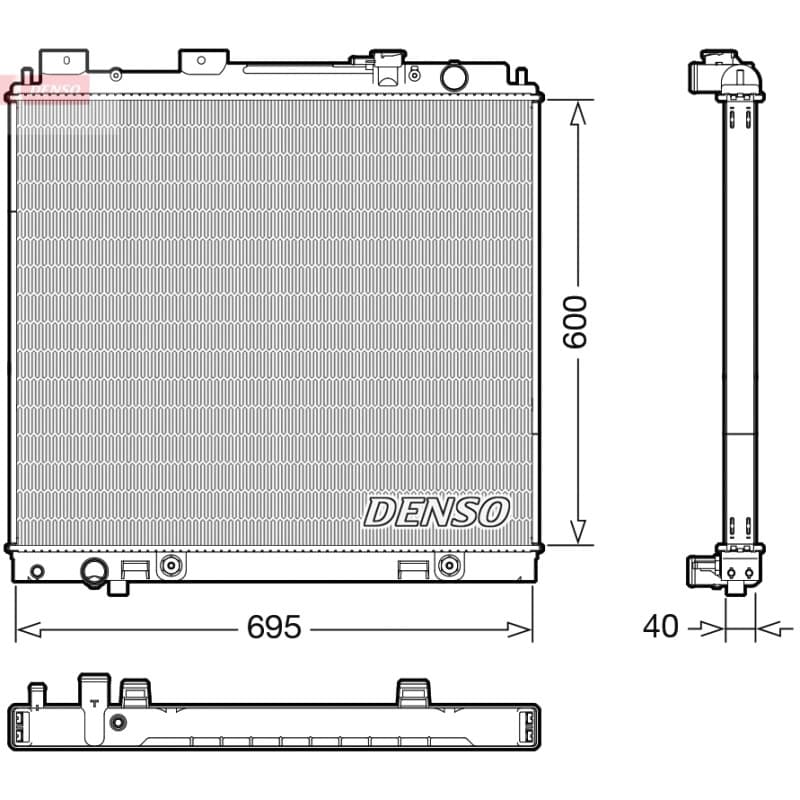 DENSO radiatorius, variklio aušinimas DRM46068