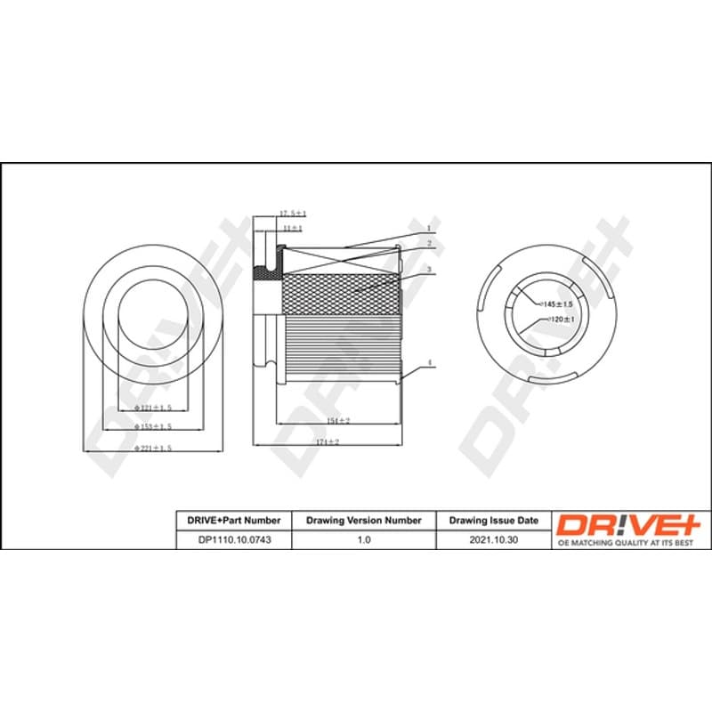 DRVE oro filtras DP1110.10.0743