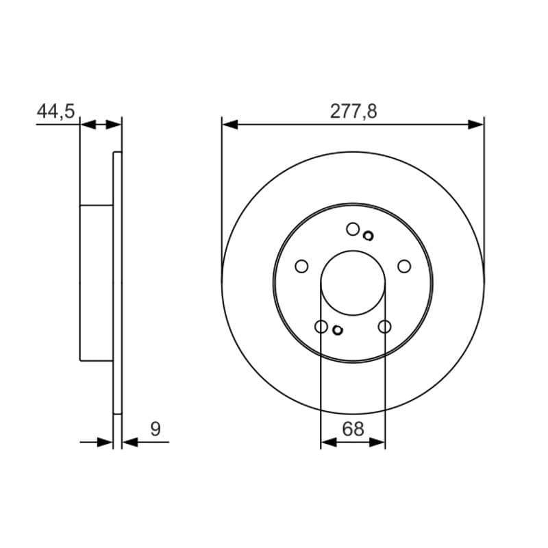 BOSCH 0 986 479 T86 stabdžių diskas