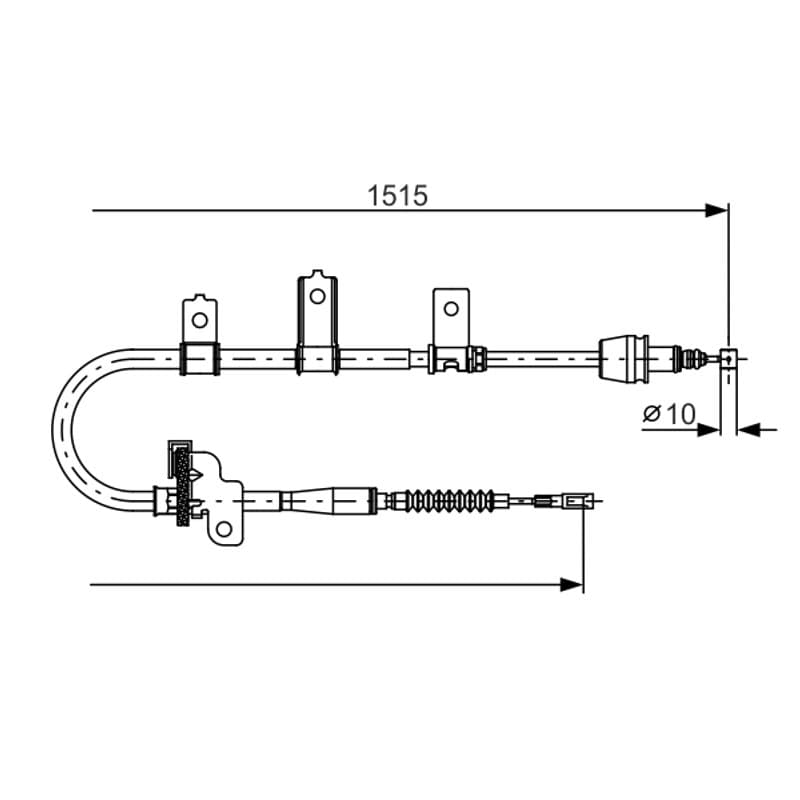 BOSCH 1 987 482 098 trosas, stovėjimo stabdys