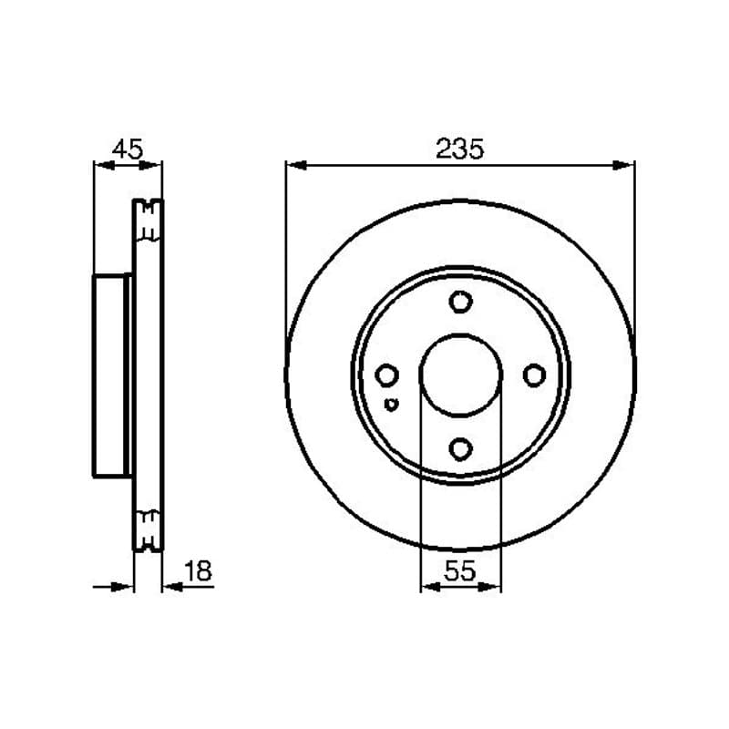 BOSCH 0 986 478 241 stabdžių diskas