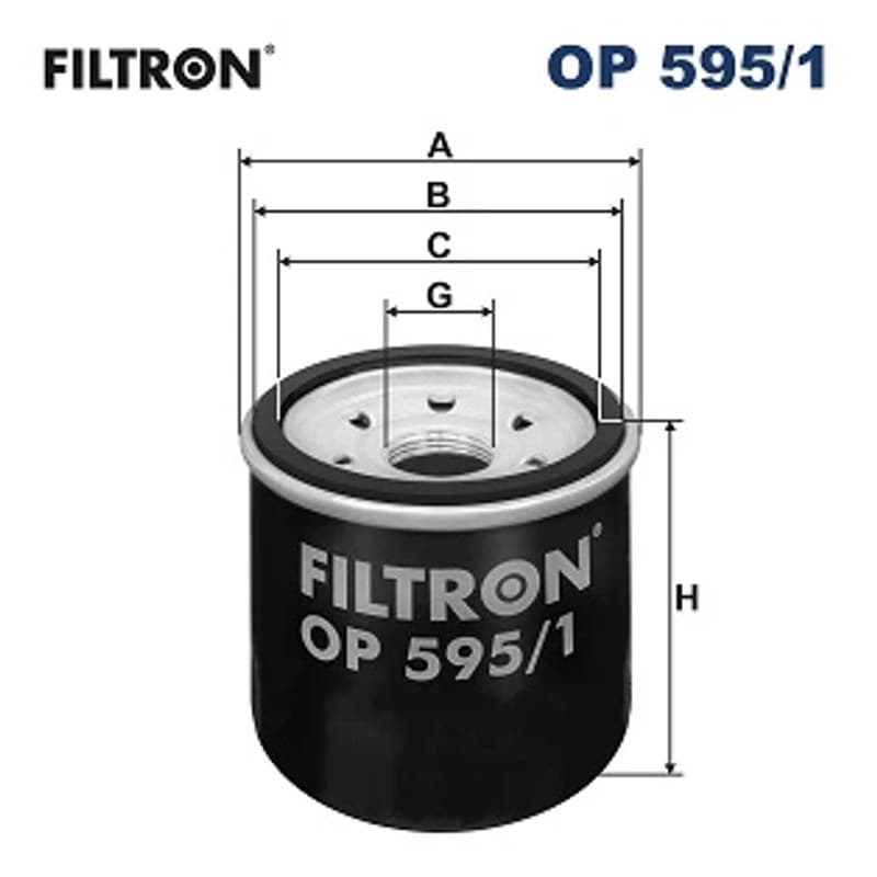 FILTRON alyvos filtras OP 595/1