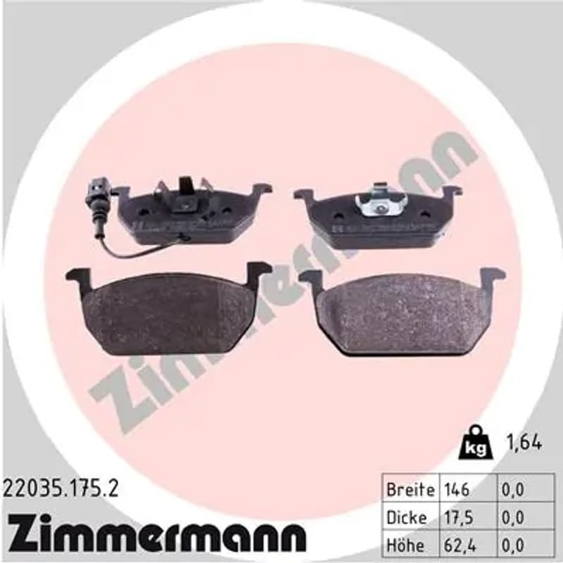ZIMMERMANN Būgnai ir trinkelės 22035.175.2