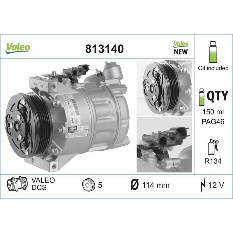 VALEO kompresorius, oro kondicionierius 813140
