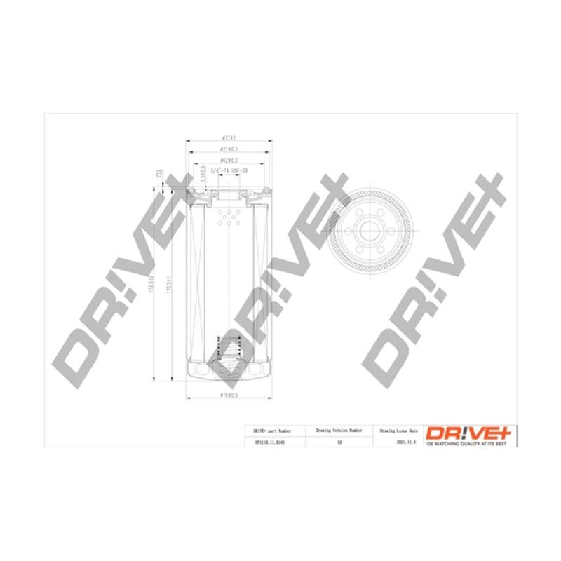 DRVE alyvos filtras DP1110.11.0145
