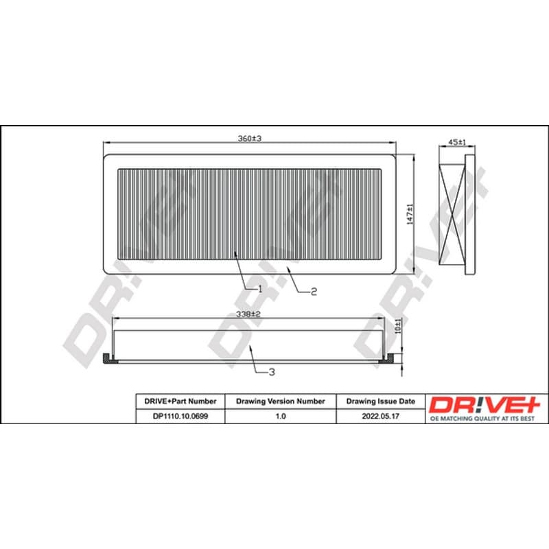 DRVE oro filtras DP1110.10.0699