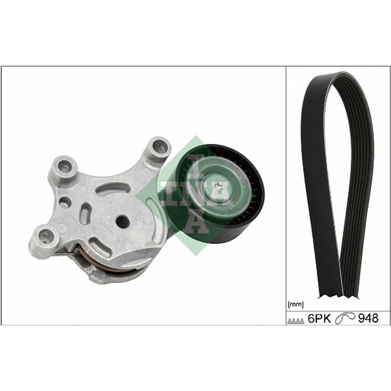 SCHAEFFLERINA V formos rumbuotas diržas, komplektas 529 0577 10