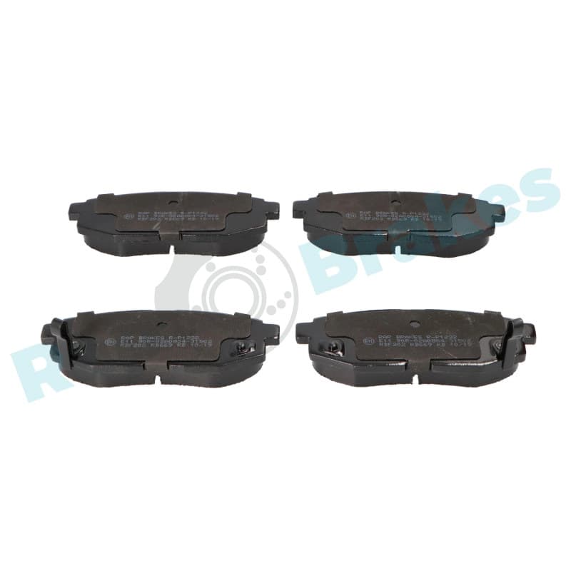 RAPBRAKES stabdžių trinkelių rinkinys, diskinis stabdys R-P1232