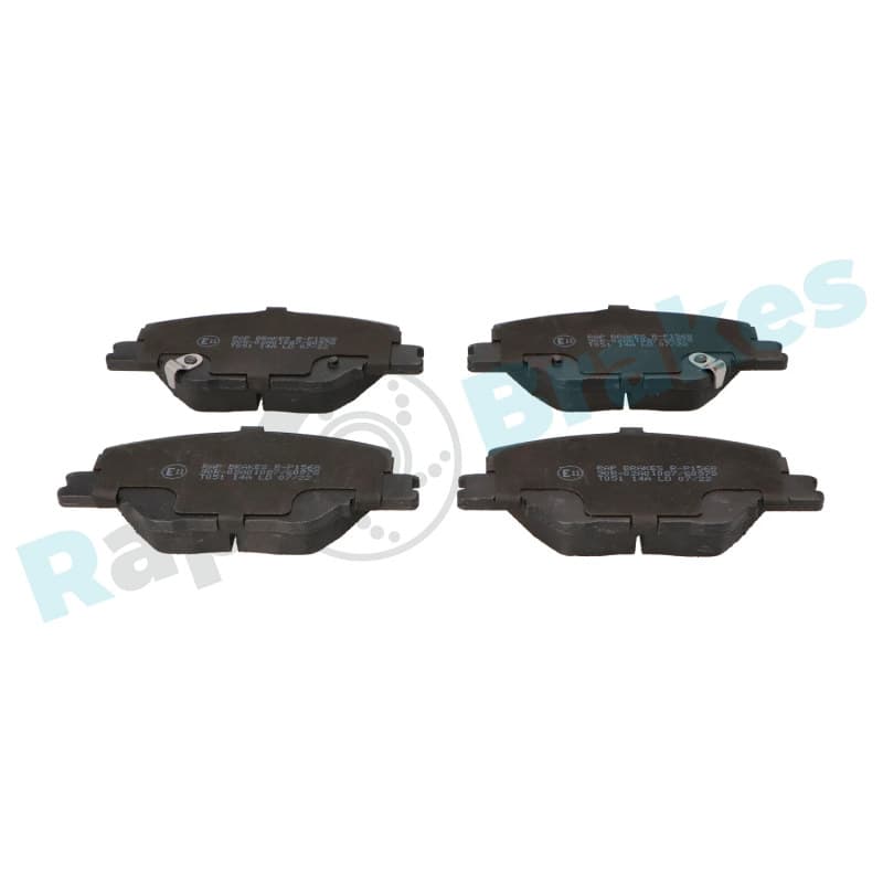 RAPBRAKES stabdžių trinkelių rinkinys, diskinis stabdys R-P1568