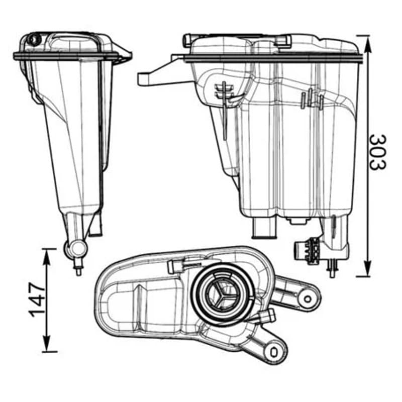 MAHLE CRT 95 000S išsiplėtimo bakelis, aušinimo skystis