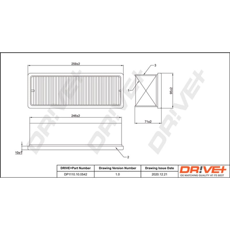 DRVE oro filtras DP1110.10.0542