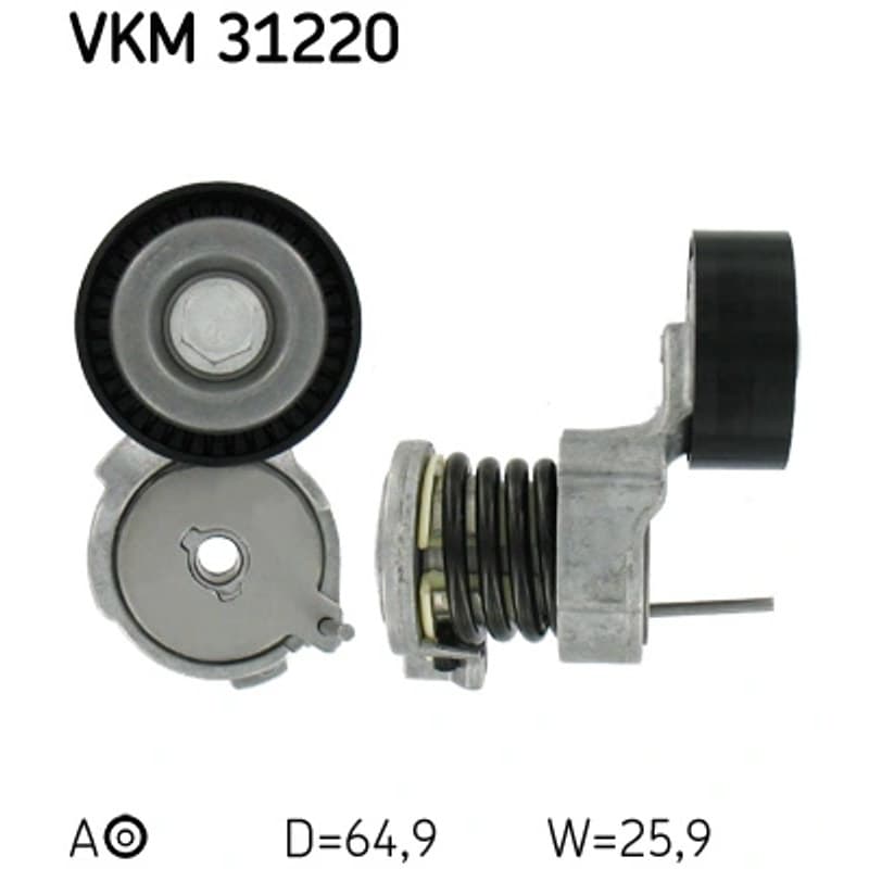 SKF VKM 31220 diržo įtempiklis, V formos rumbuotas diržas