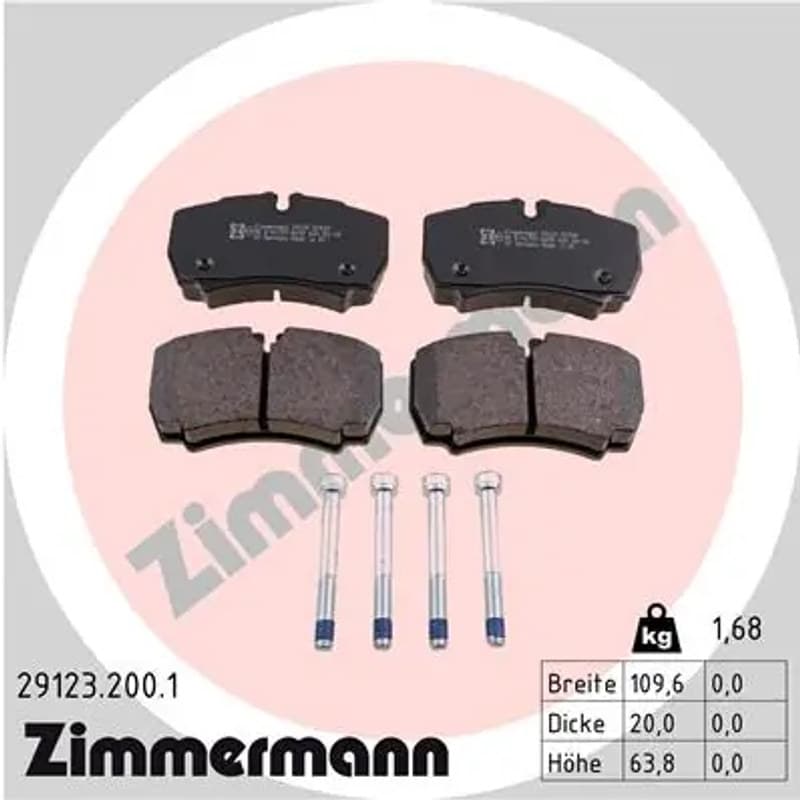 ZIMMERMANN Būgnai ir trinkelės 29123.200.1