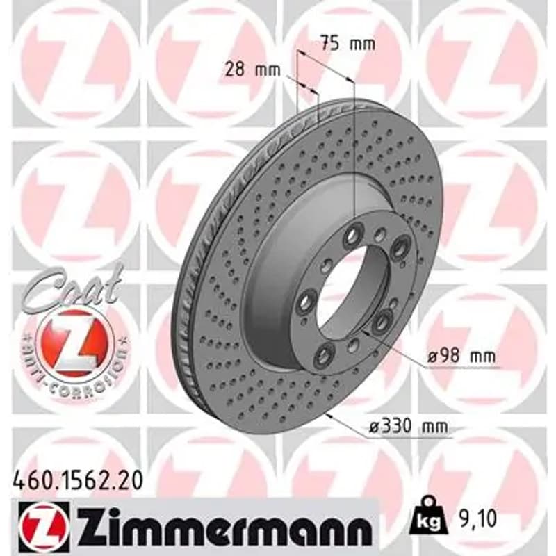 ZIMMERMANN stabdžių diskas 460.1562.20